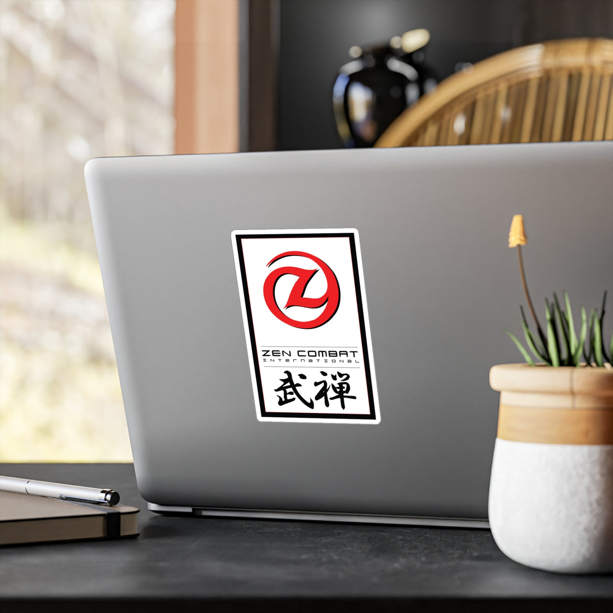 Zen Combat Banner Logo - Vinyl Outdoor &amp; Water-Resistant Sticker