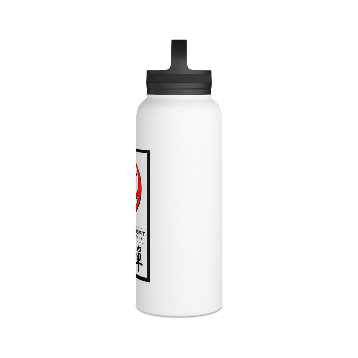 Zen Combat Stainless Steel Water Bottle, Handle Lid