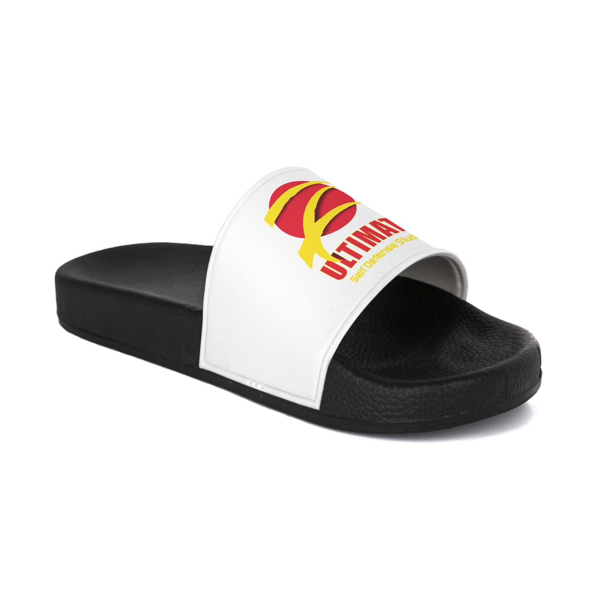 Z-Ultimate Comfort Women&#39;s Slide Sandals (White on Black)