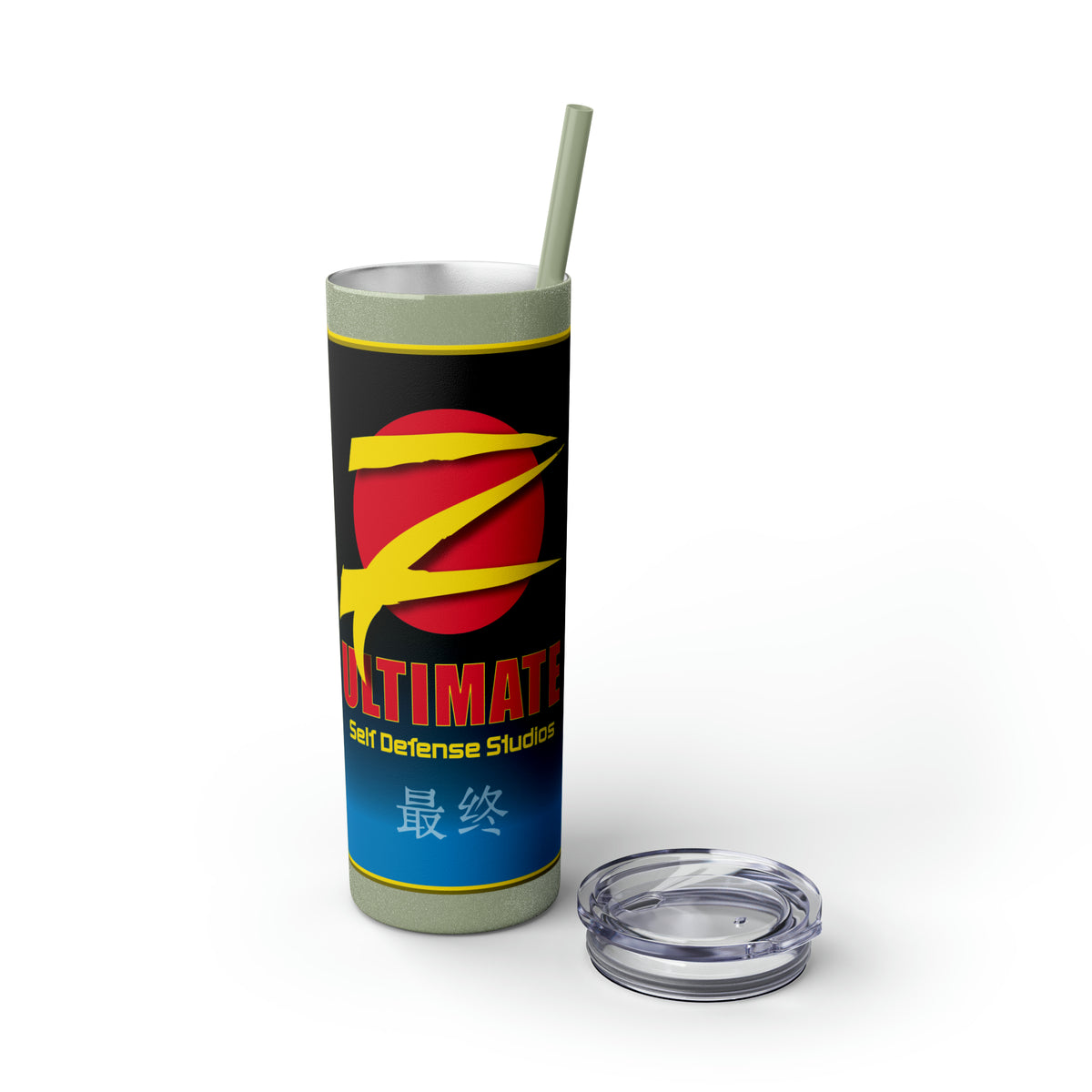 Z-Ultimate Logo Banner Skinny Tumbler with Straw, 20oz