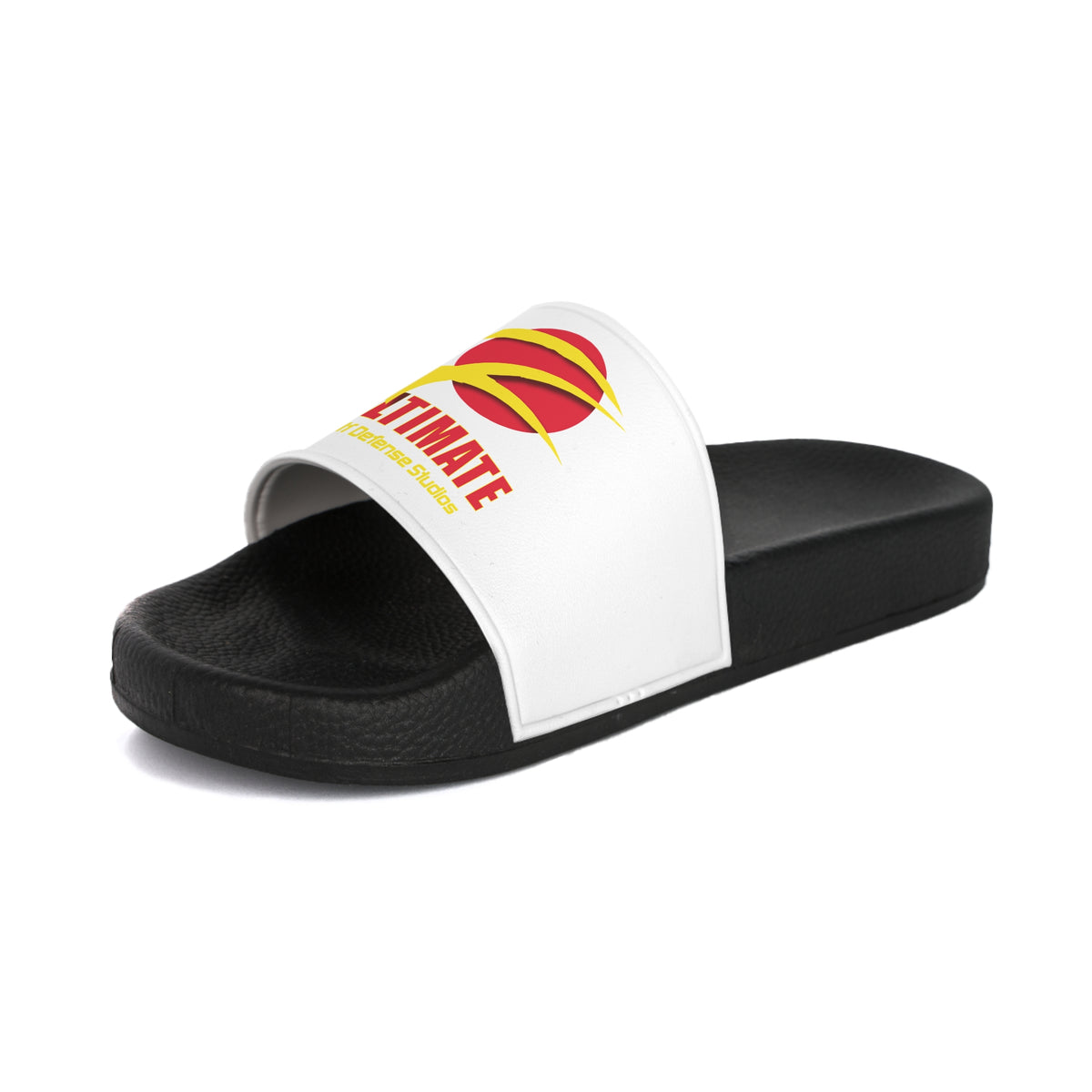 Z-Ultimate Comfort Women&#39;s Slide Sandals (White on Black)