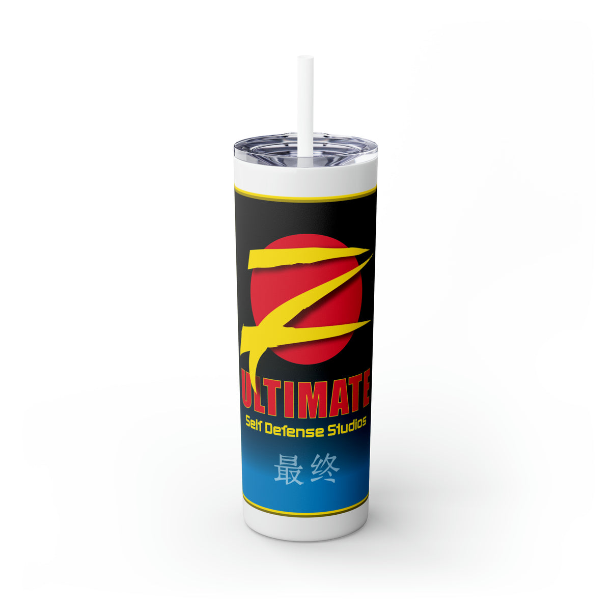 Z-Ultimate Logo Banner Skinny Tumbler with Straw, 20oz