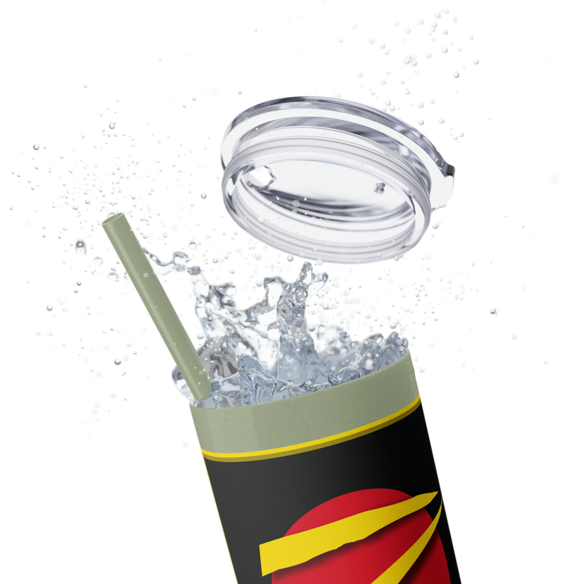 Z-Ultimate Logo Banner Skinny Tumbler with Straw, 20oz