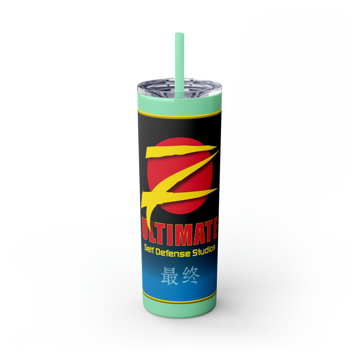 Z-Ultimate Logo Banner Skinny Tumbler with Straw, 20oz
