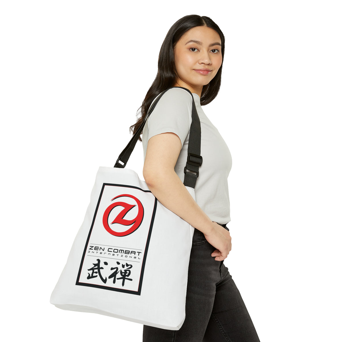 Zen Combat Adjustable Tote Bag - White