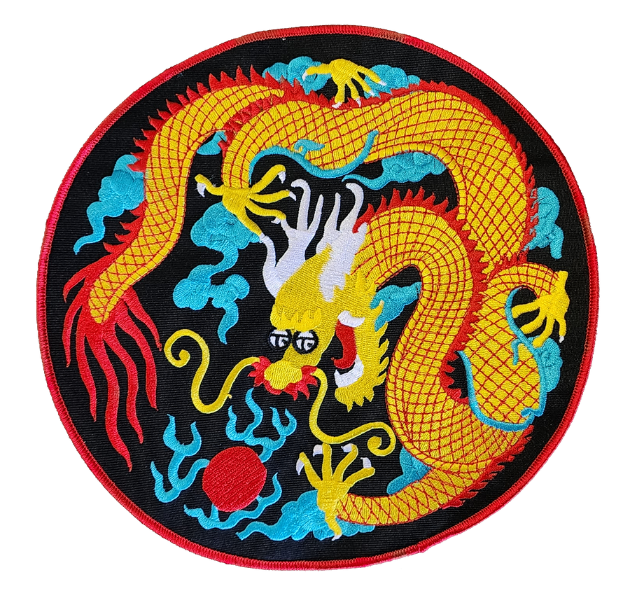 #1417 DRAGON W/BLUE  8&quot;