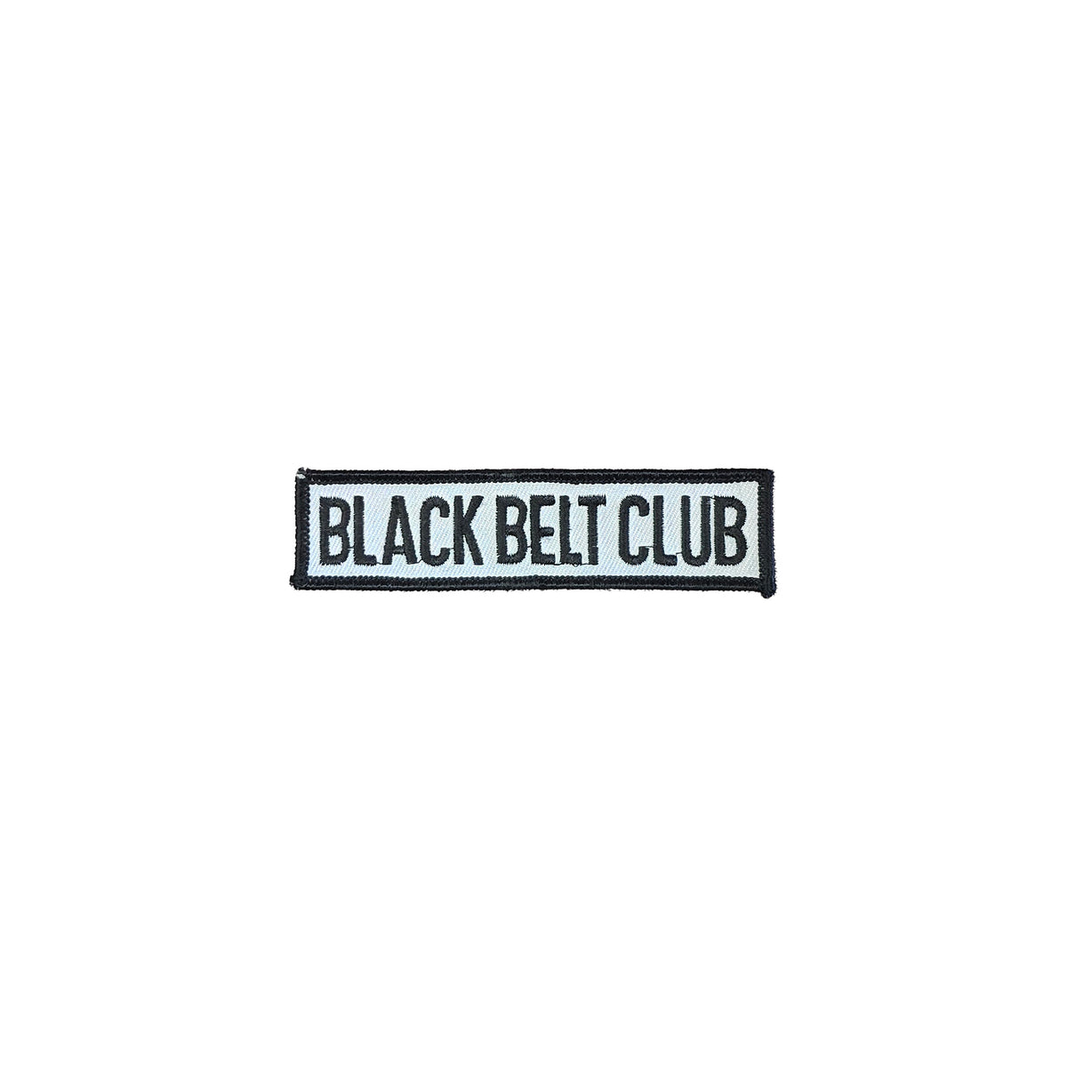 #1263 BLACK BELT CLUB WHITE  4&quot;