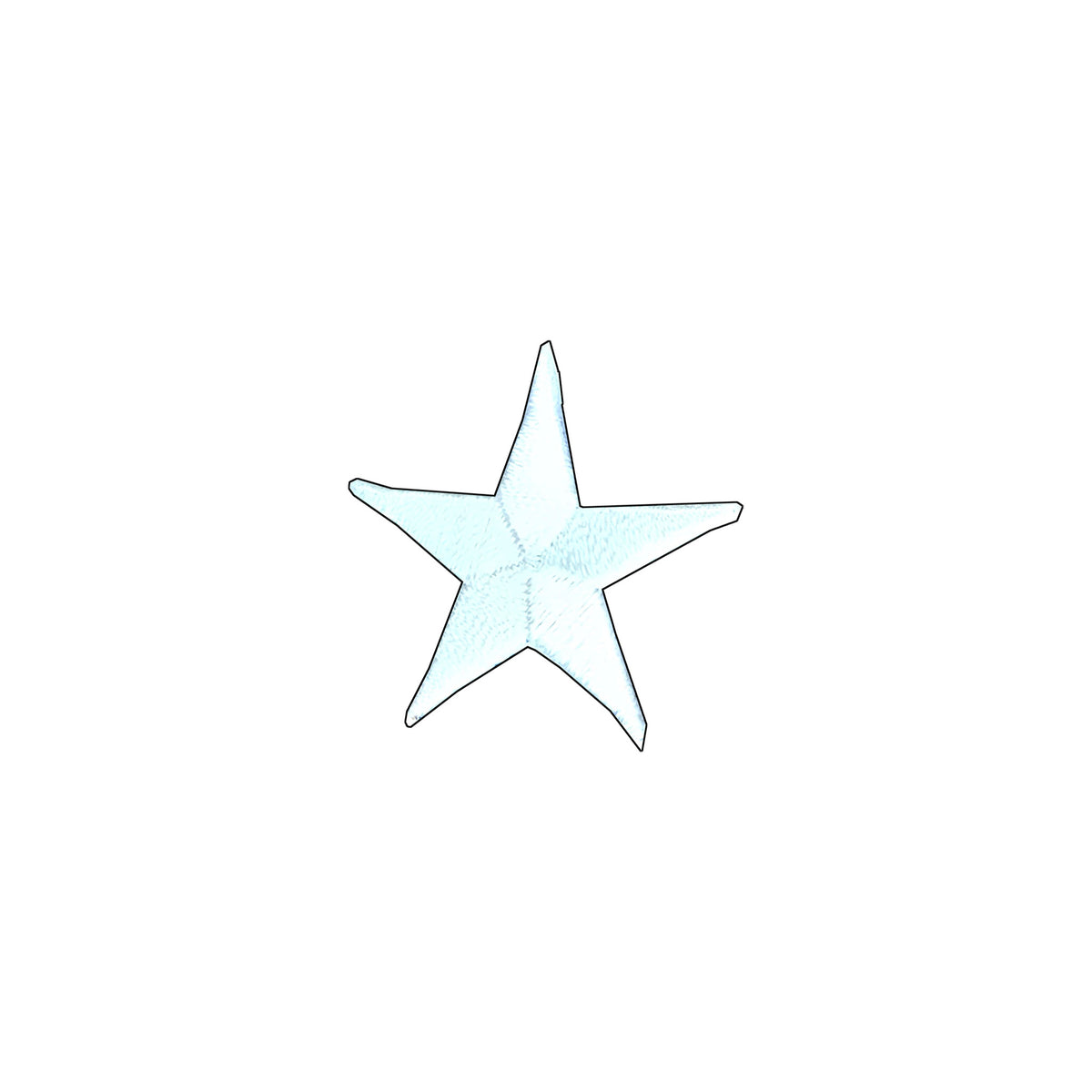 Color Stars 1&quot; (50 PK) WHITE