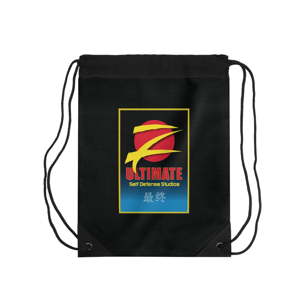 Z-Ultimate Black Drawstring Bag