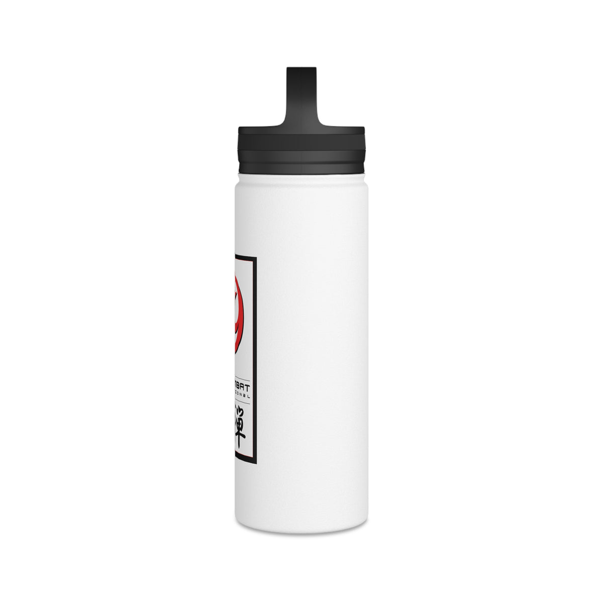 Zen Combat Stainless Steel Water Bottle, Handle Lid