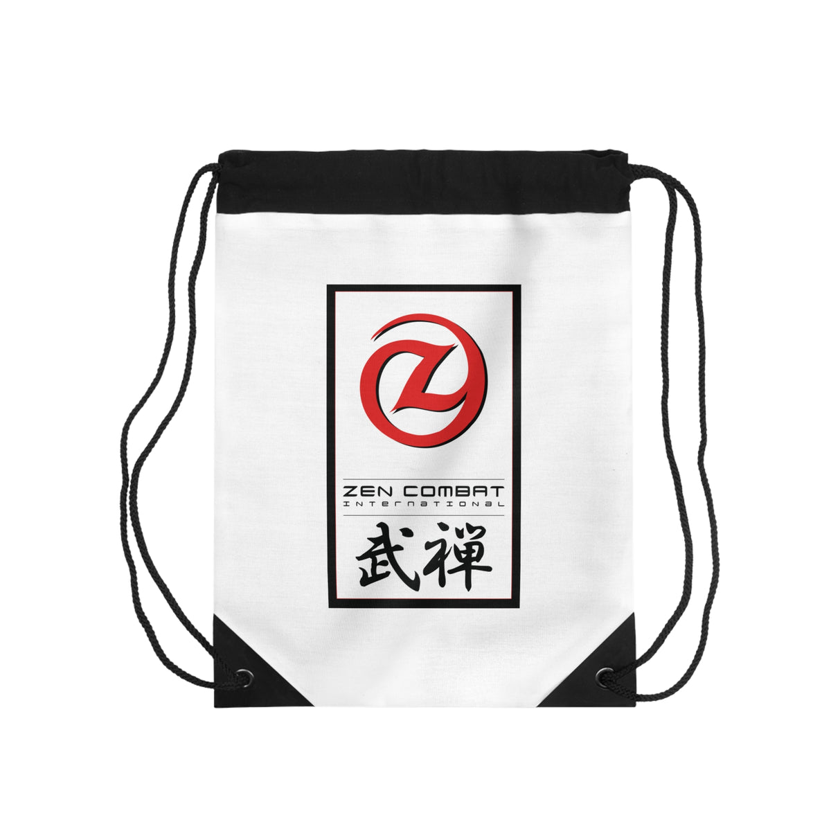Zen Combat White - Drawstring Bag