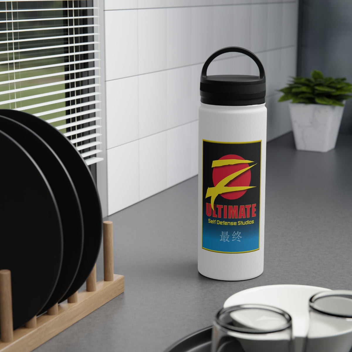 Z-Ultimate Stainless Steel Water Bottle, Handle Lid
