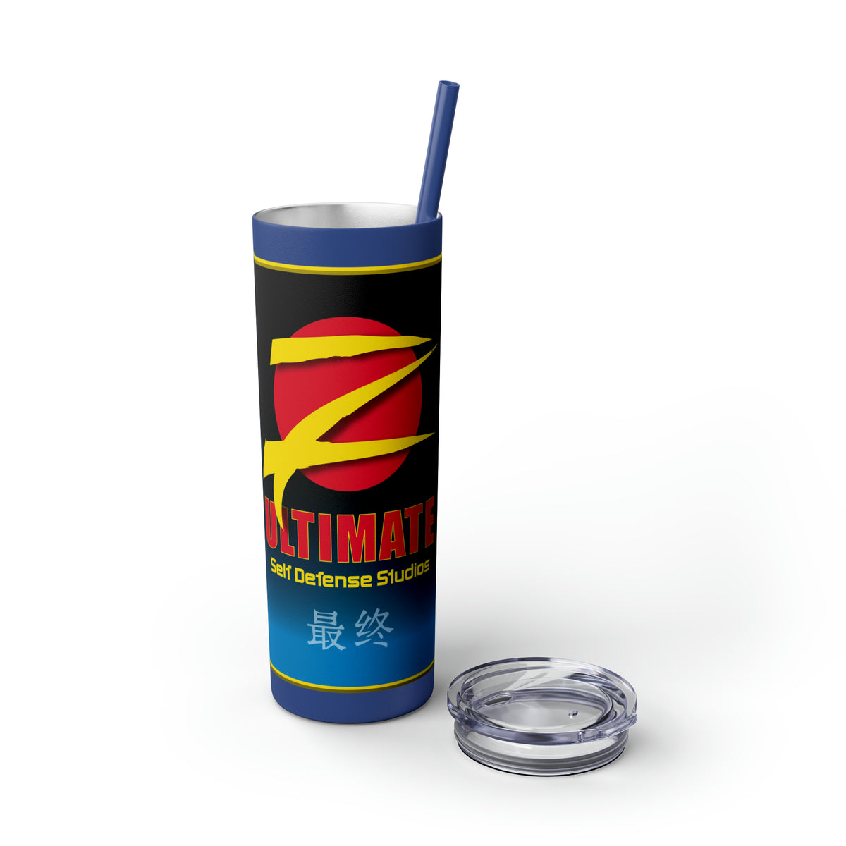 Z-Ultimate Logo Banner Skinny Tumbler with Straw, 20oz