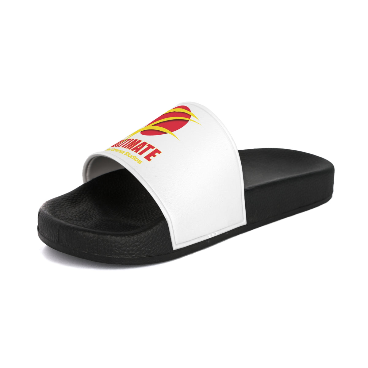 Z-Ultimate Comfort Men&#39;s Slide Sandals (White on Black)