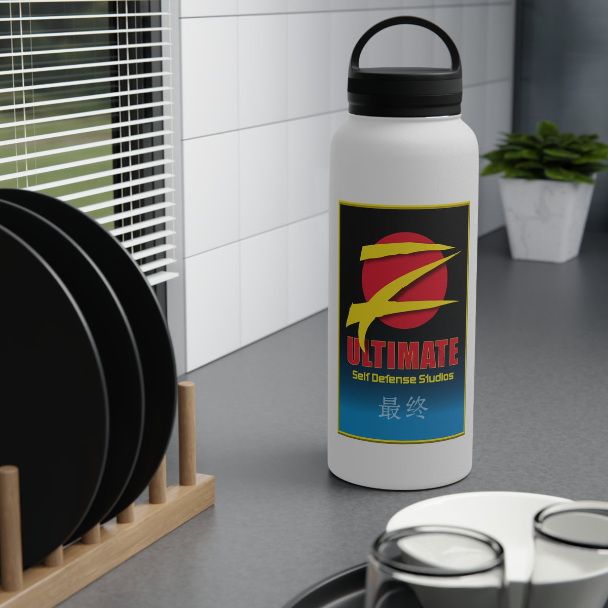 Z-Ultimate Stainless Steel Water Bottle, Handle Lid