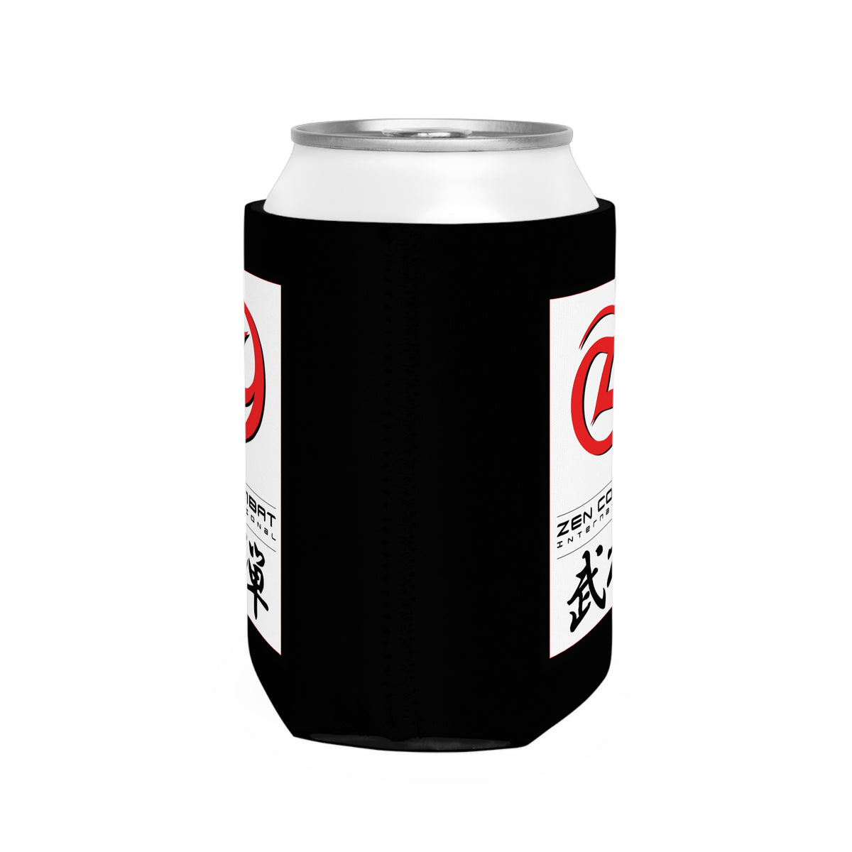 Zen Combat White Banner Can Cooler Sleeve