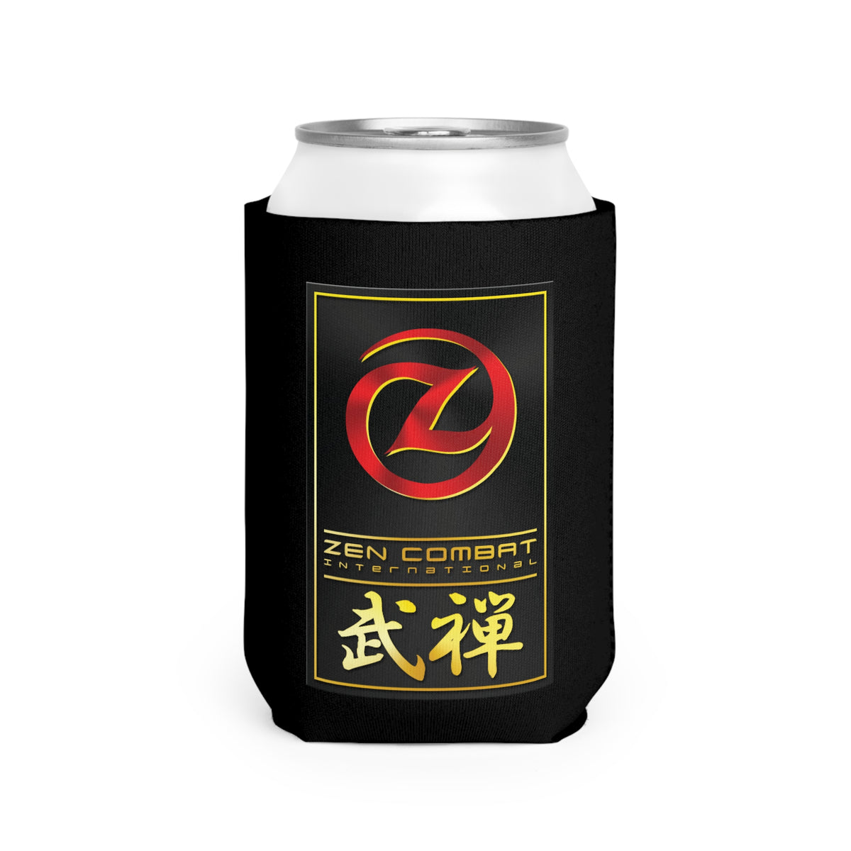 Zen Combat Gold Banner Can Cooler Sleeve