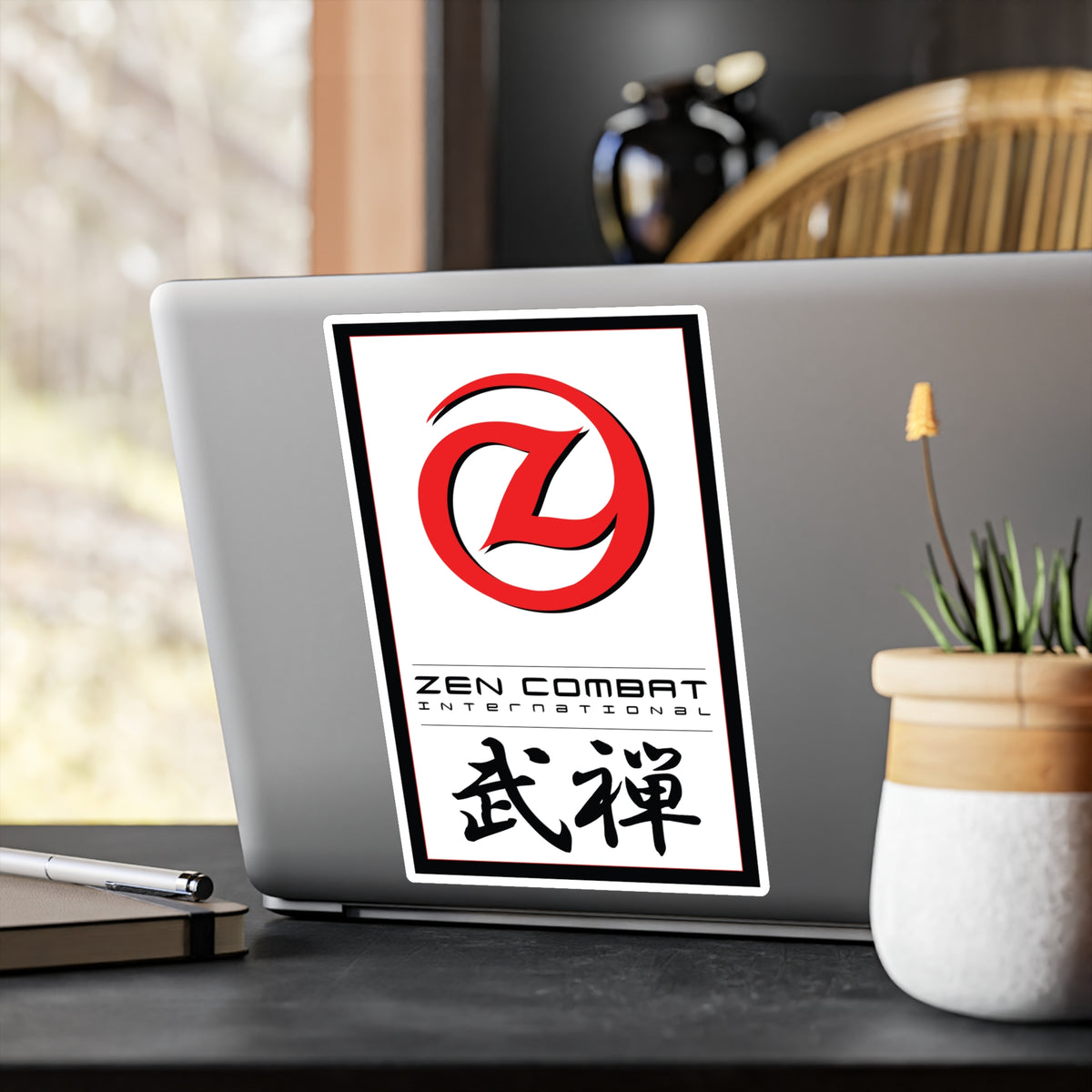 Zen Combat Banner Logo - Vinyl Outdoor &amp; Water-Resistant Sticker