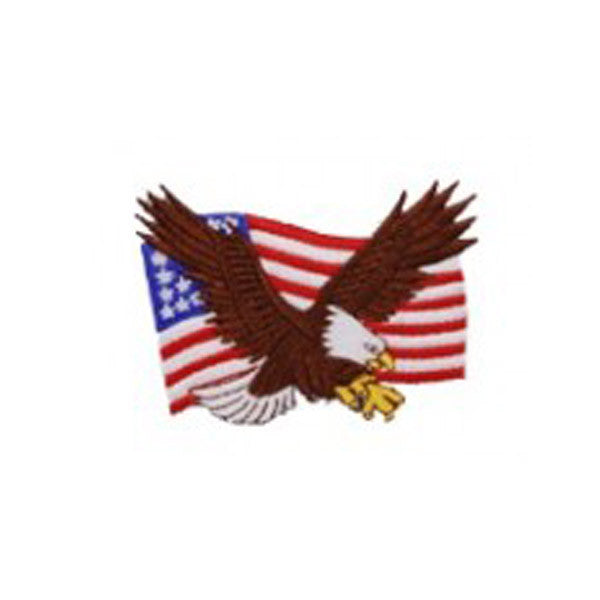 #1232 EAGLE ON FLAG 3.5&quot;