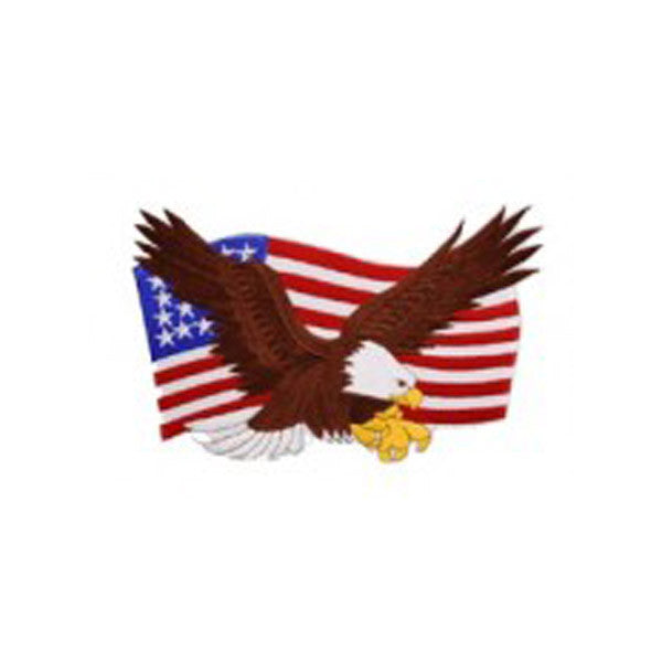 #1233 EAGLE ON FLAG 9&quot;