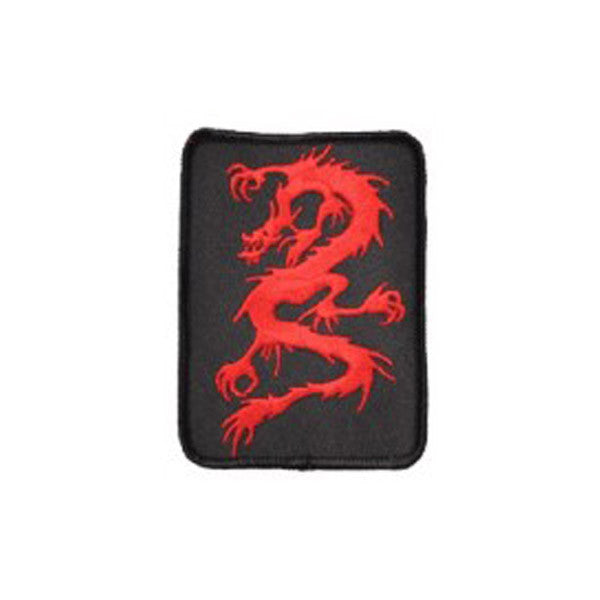 #1593 RED DRAGON BLK BACKROUND  4&quot;