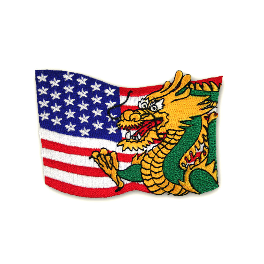 #1385 DRAGON/FLAG  3.5&quot;