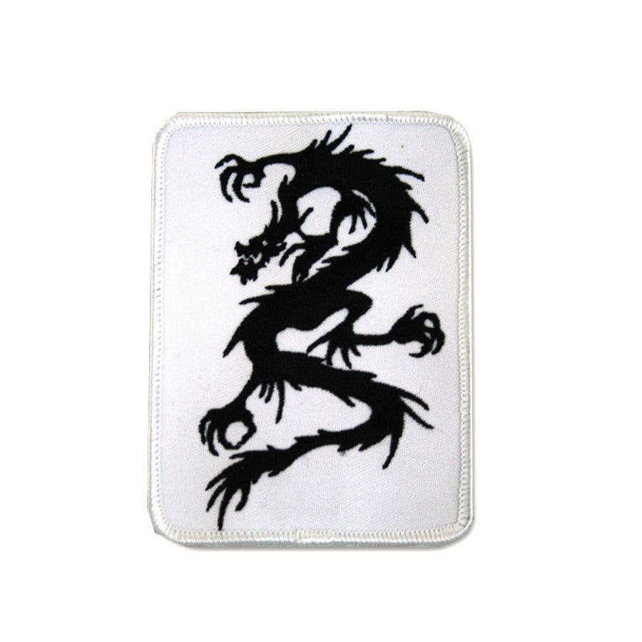 #1594 BLK DRAGON WHT BACKROUND  4&quot;