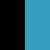 Aqua Blue / Black / Black